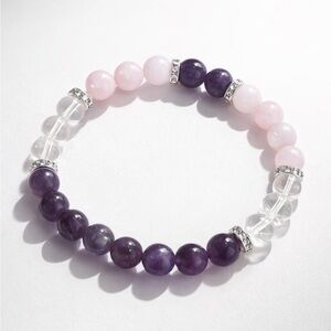 Purple Harmony Gemstone Bracelet – Love, Calm & Gentle Energy